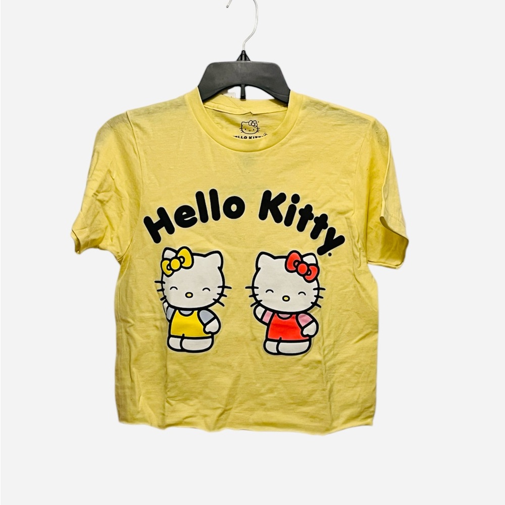 Sanrio Hello Kitty & Mimi Graphic Yellow Baby Tee